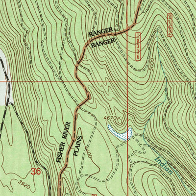 United States Geological Survey Mantrap Fork, MT (1999, 24000-Scale) digital map