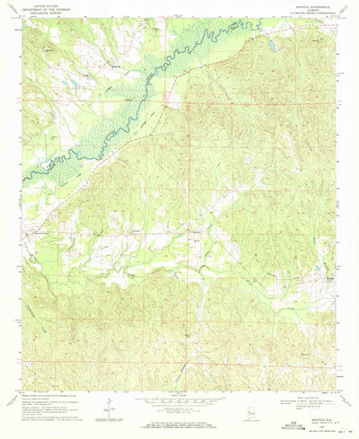 United States Geological Survey Mantua, AL (1970, 24000-Scale) digital map