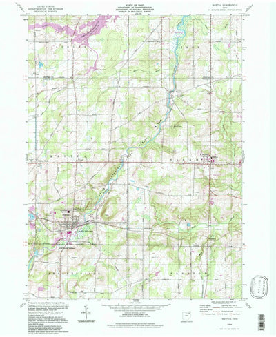 United States Geological Survey Mantua, OH (1994, 24000-Scale) digital map