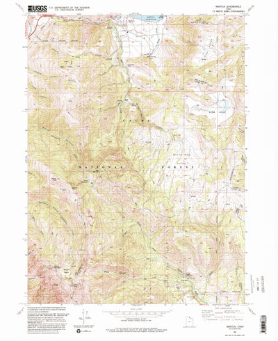 United States Geological Survey Mantua, UT (1991, 24000-Scale) digital map