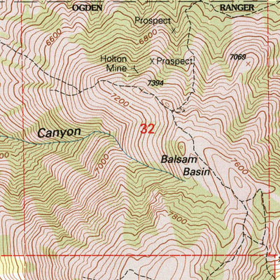 United States Geological Survey Mantua, UT (1998, 24000-Scale) digital map