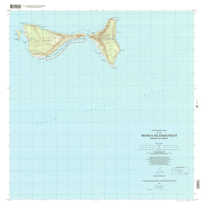 United States Geological Survey Manua Islands West, AS (2001, 24000-Scale) digital map