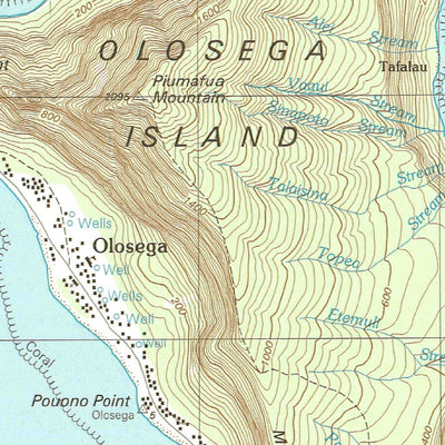 United States Geological Survey Manua Islands West, AS (2001, 24000-Scale) digital map