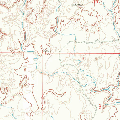 United States Geological Survey Manuel Gap, WY (1970, 24000-Scale) digital map