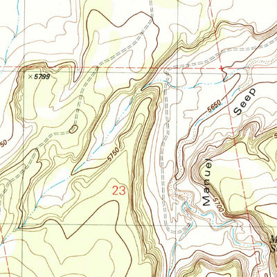 United States Geological Survey Manuel Seep, AZ (1982, 24000-Scale) digital map