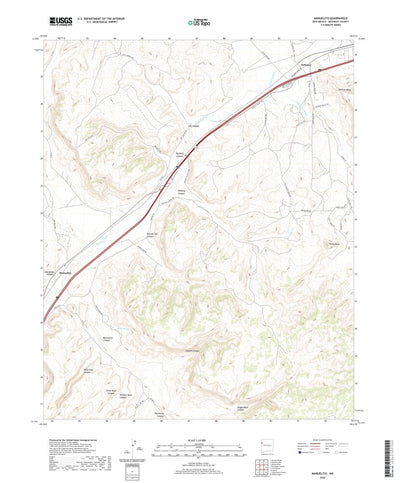 United States Geological Survey Manuelito, NM (2020, 24000-Scale) digital map