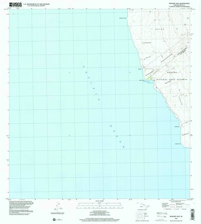 United States Geological Survey Manuka Bay, HI (1995, 24000-Scale) digital map