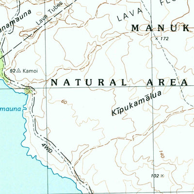United States Geological Survey Manuka Bay, HI (1995, 24000-Scale) digital map