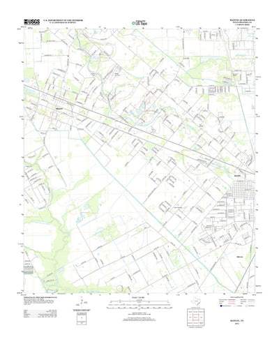 United States Geological Survey Manvel, TX (2013, 24000-Scale) digital map