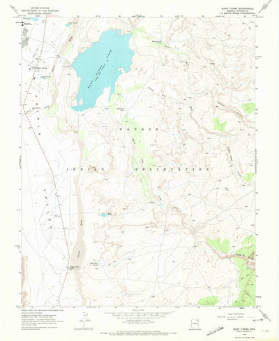 United States Geological Survey Many Farms, AZ (1968, 24000-Scale) digital map