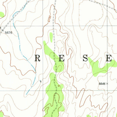 United States Geological Survey Many Ghosts Hill, AZ (1982, 24000-Scale) digital map