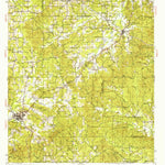 United States Geological Survey Many, LA (1942, 62500-Scale) digital map