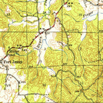 United States Geological Survey Many, LA (1942, 62500-Scale) digital map