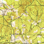 United States Geological Survey Many, LA (1942, 62500-Scale) digital map