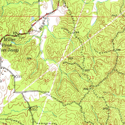 United States Geological Survey Many, LA (1957, 62500-Scale) digital map