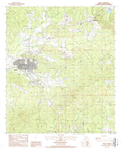 United States Geological Survey Many, LA (1988, 24000-Scale) digital map