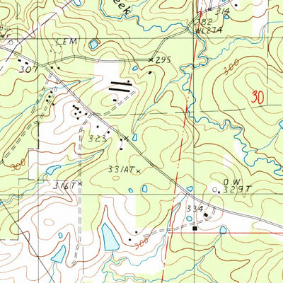 United States Geological Survey Many, LA (1988, 24000-Scale) digital map
