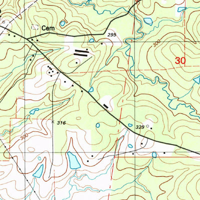 United States Geological Survey Many, LA (1994, 24000-Scale) digital map
