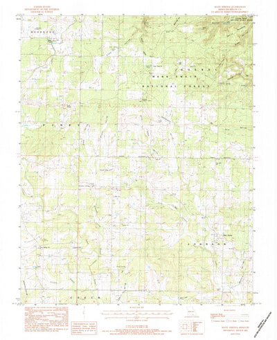 United States Geological Survey Many Springs, MO (1983, 24000-Scale) digital map