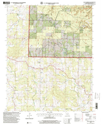 United States Geological Survey Many Springs, MO (1997, 24000-Scale) digital map