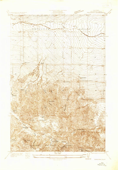United States Geological Survey Manzana, CA (1933, 24000-Scale) digital map