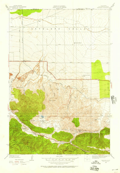 United States Geological Survey Manzana, CA (1950, 24000-Scale) digital map