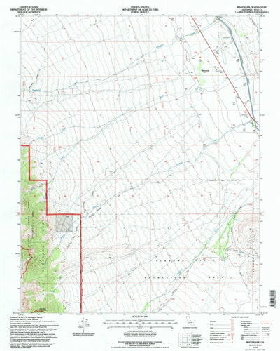 United States Geological Survey Manzanar, CA (1994, 24000-Scale) digital map