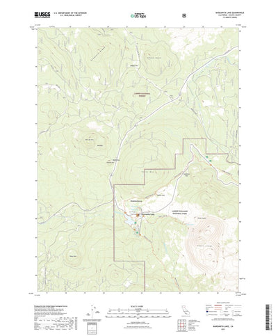 United States Geological Survey Manzanita Lake, CA (2021, 24000-Scale) digital map