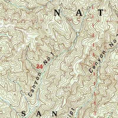 United States Geological Survey Manzanita Mountain, CA (1995, 24000-Scale) digital map
