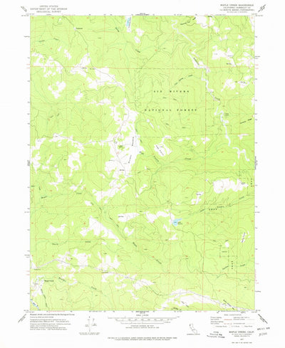 United States Geological Survey Maple Creek, CA (1977, 24000-Scale) digital map