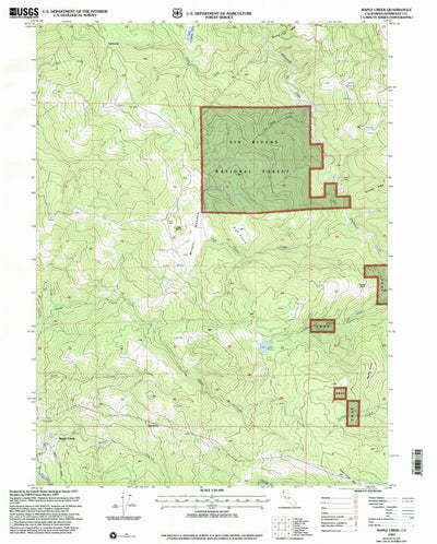 United States Geological Survey Maple Creek, CA (1997, 24000-Scale) digital map