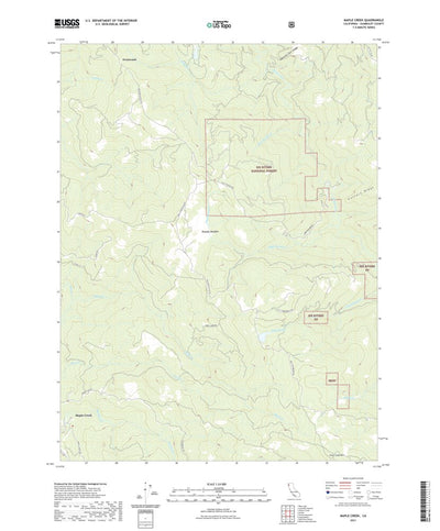 United States Geological Survey Maple Creek, CA (2021, 24000-Scale) digital map
