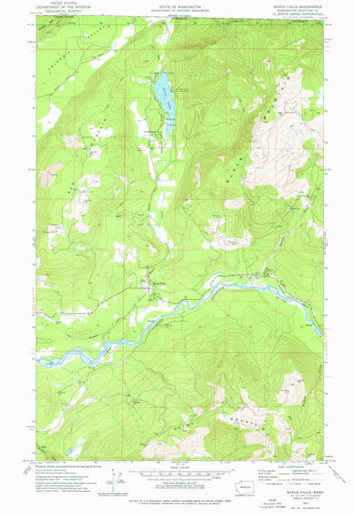 United States Geological Survey Maple Falls, WA (1972, 24000-Scale) digital map