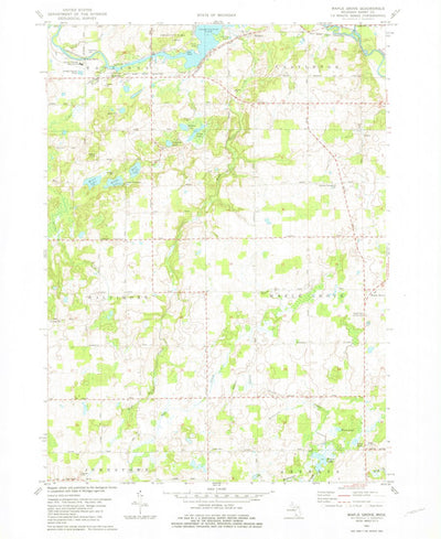 United States Geological Survey Maple Grove, MI (1981, 24000-Scale) digital map