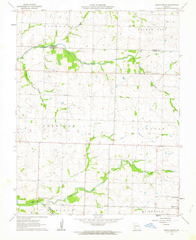 United States Geological Survey Maple Grove, MO (1962, 24000-Scale) digital map