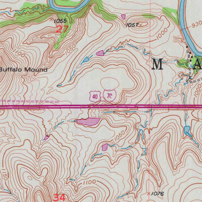 United States Geological Survey Maple Hill, KS (1953, 24000-Scale) digital map