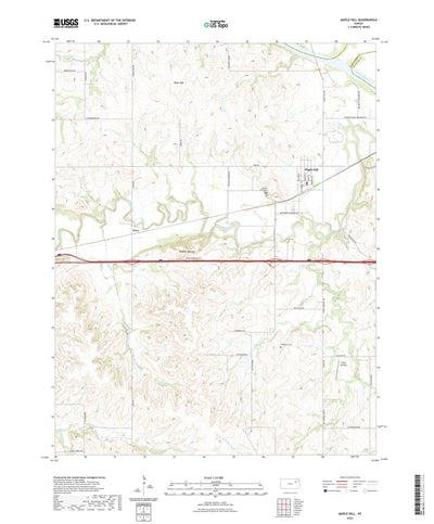 United States Geological Survey Maple Hill, KS (2022, 24000-Scale) digital map
