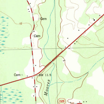 United States Geological Survey Maple Hill, NC (1981, 24000-Scale) digital map