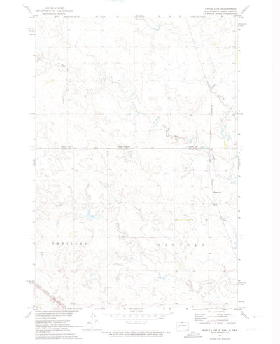 United States Geological Survey Maple Leaf, SD-ND (1971, 24000-Scale) digital map