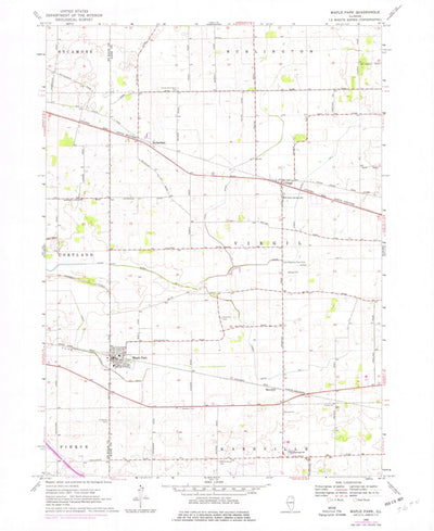 United States Geological Survey Maple Park, IL (1968, 24000-Scale) digital map