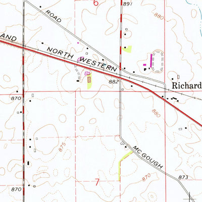 United States Geological Survey Maple Park, IL (1968, 24000-Scale) digital map