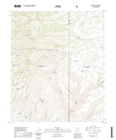 United States Geological Survey Maple Peak, AZ (2021, 24000-Scale) digital map