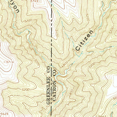 United States Geological Survey Maple Peak, AZ-NM (1967, 24000-Scale) digital map