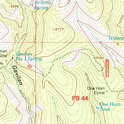 United States Geological Survey Maple Peak, AZ-NM (1997, 24000-Scale) digital map