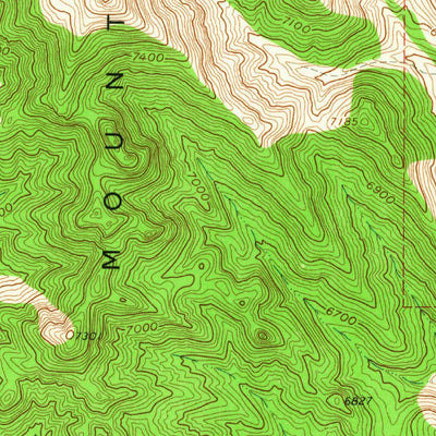 United States Geological Survey Maple Peak, UT (1963, 24000-Scale) digital map