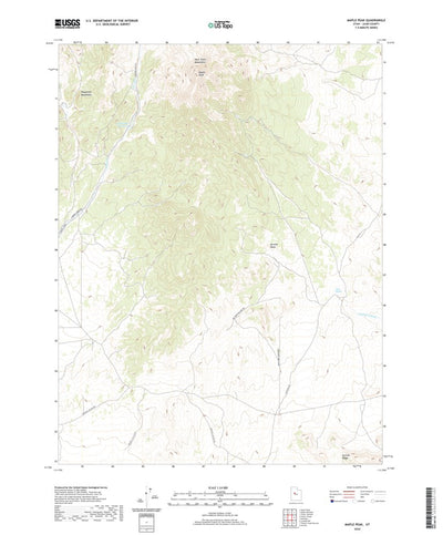 United States Geological Survey Maple Peak, UT (2020, 24000-Scale) digital map
