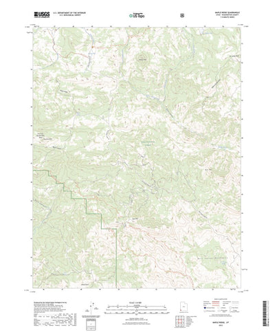 United States Geological Survey Maple Ridge, UT (2023, 24000-Scale) digital map