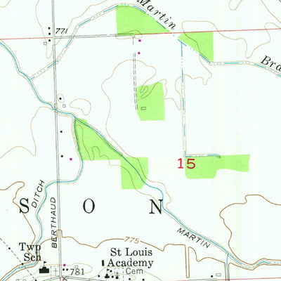 United States Geological Survey Maples, IN (1957, 24000-Scale) digital map