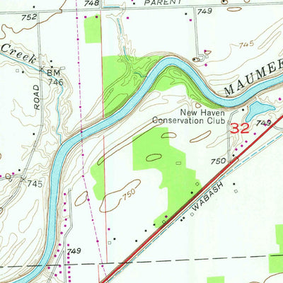United States Geological Survey Maples, IN (1957, 24000-Scale) digital map