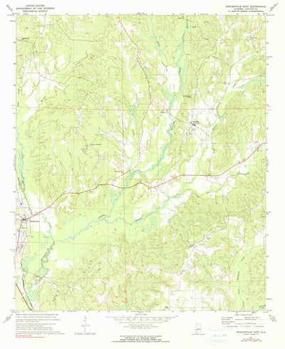 United States Geological Survey Maplesville East, AL (1971, 24000-Scale) digital map